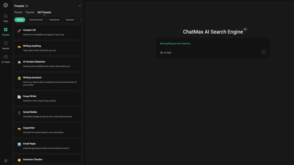 Best AI Writing Tool, chatmax