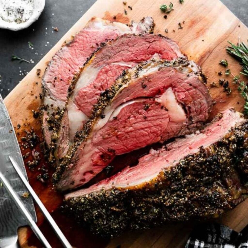 Garlic Herb Prime Rib