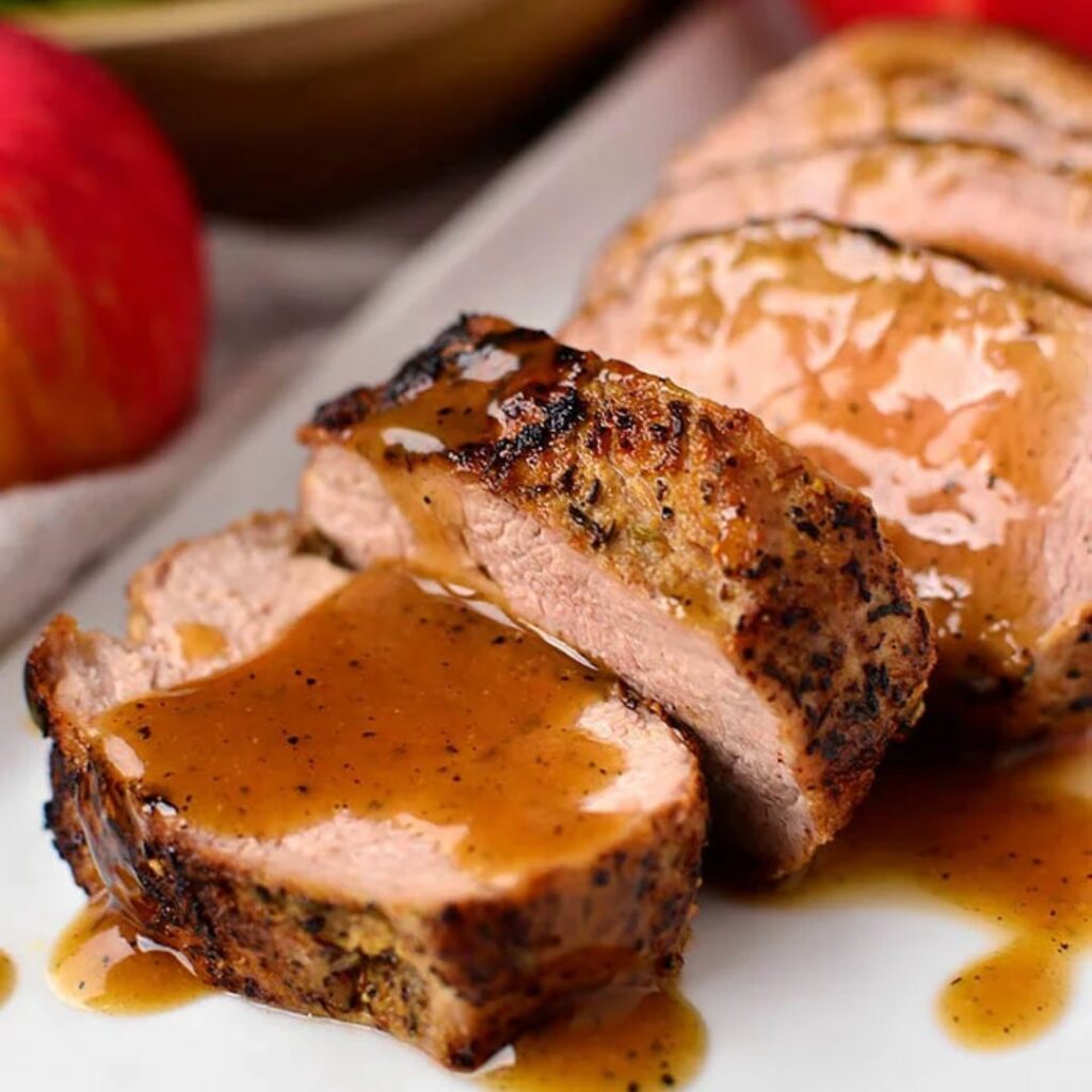 Maple Dijon Glazed Pork Tenderloin