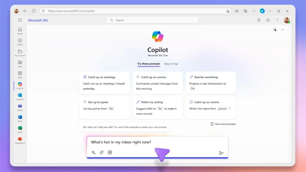 Microsoft Copilot ai search engine