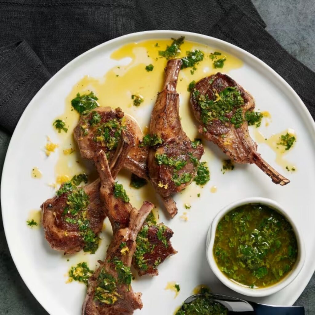 Rack of Lamb with Mint Chutney