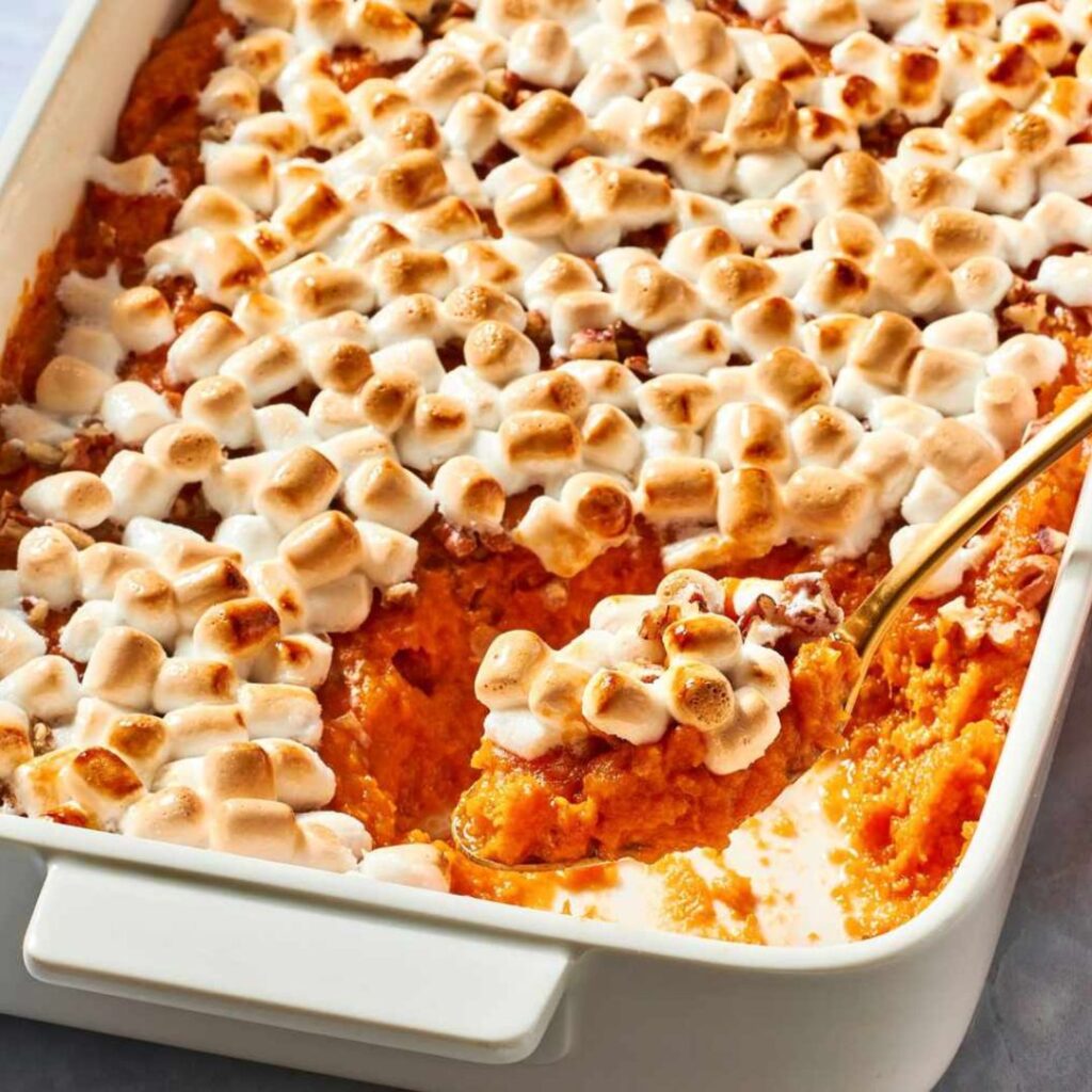 Sweet Potato Casserole with Marshmallows