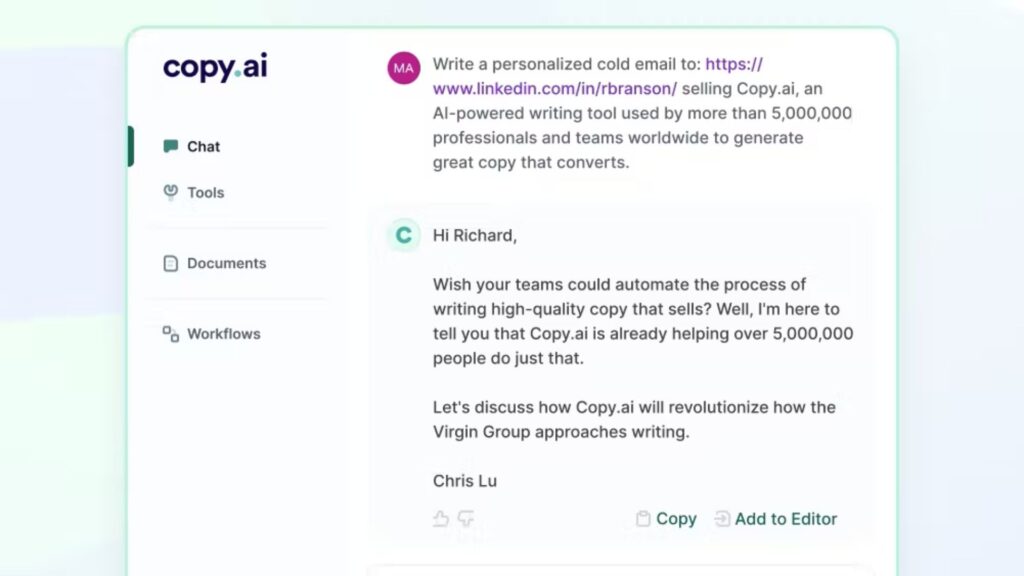 ai tools, Copy AI