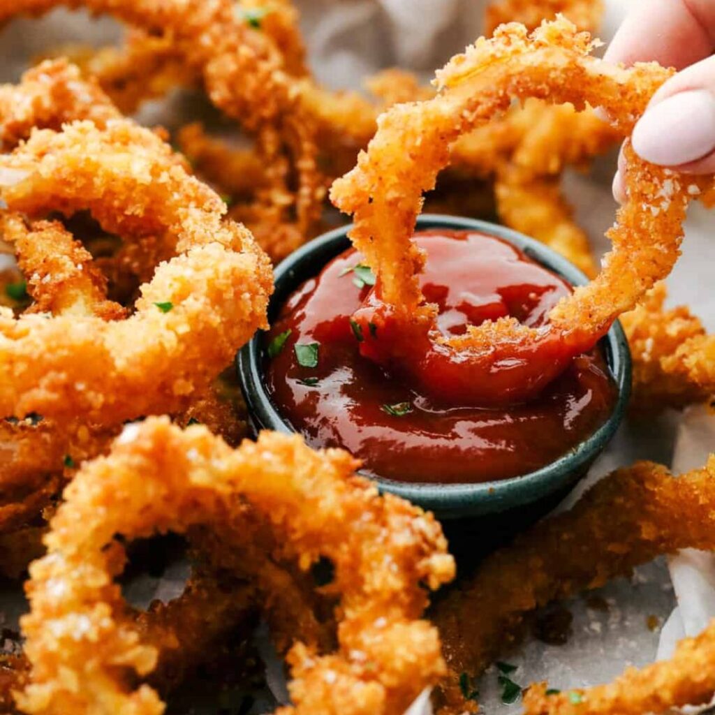 thanksgiving dinner, Crispy Onion Rings