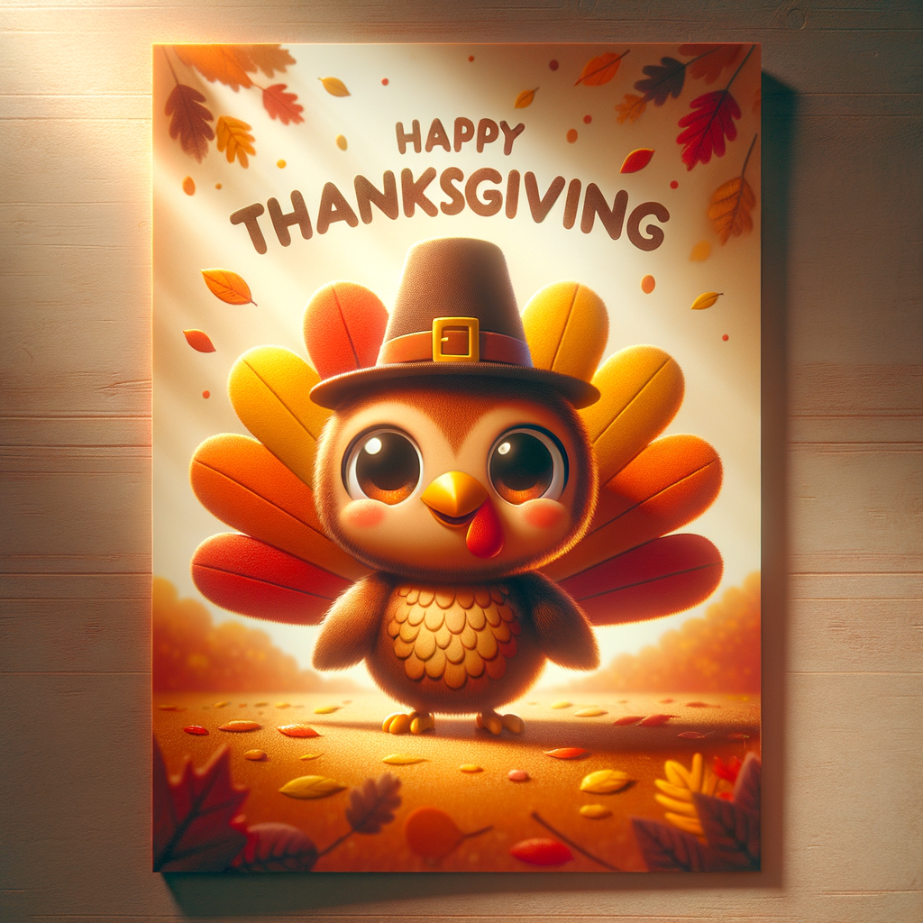 Create a Thanksgiving Card with Thanksgiving Wishes for Kids via ChatMax