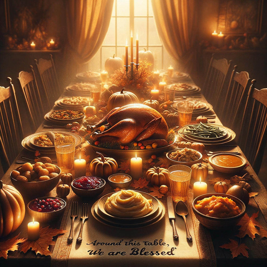 Create a Thanksgiving Card with Thanksgiving Quotes About Dinner via ChatMax