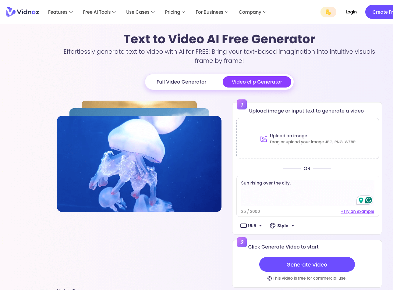 Vidnoz Text to Video AI