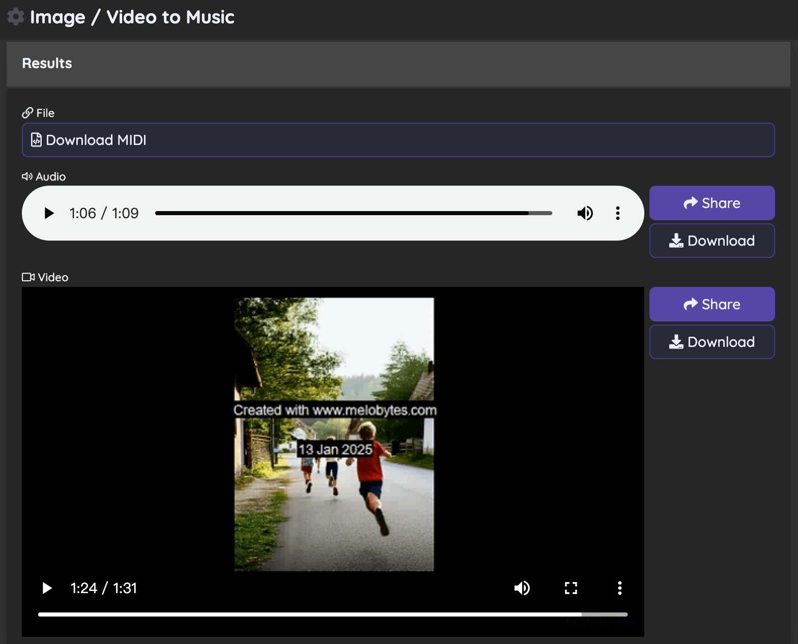 Melobytes Image to Music AI