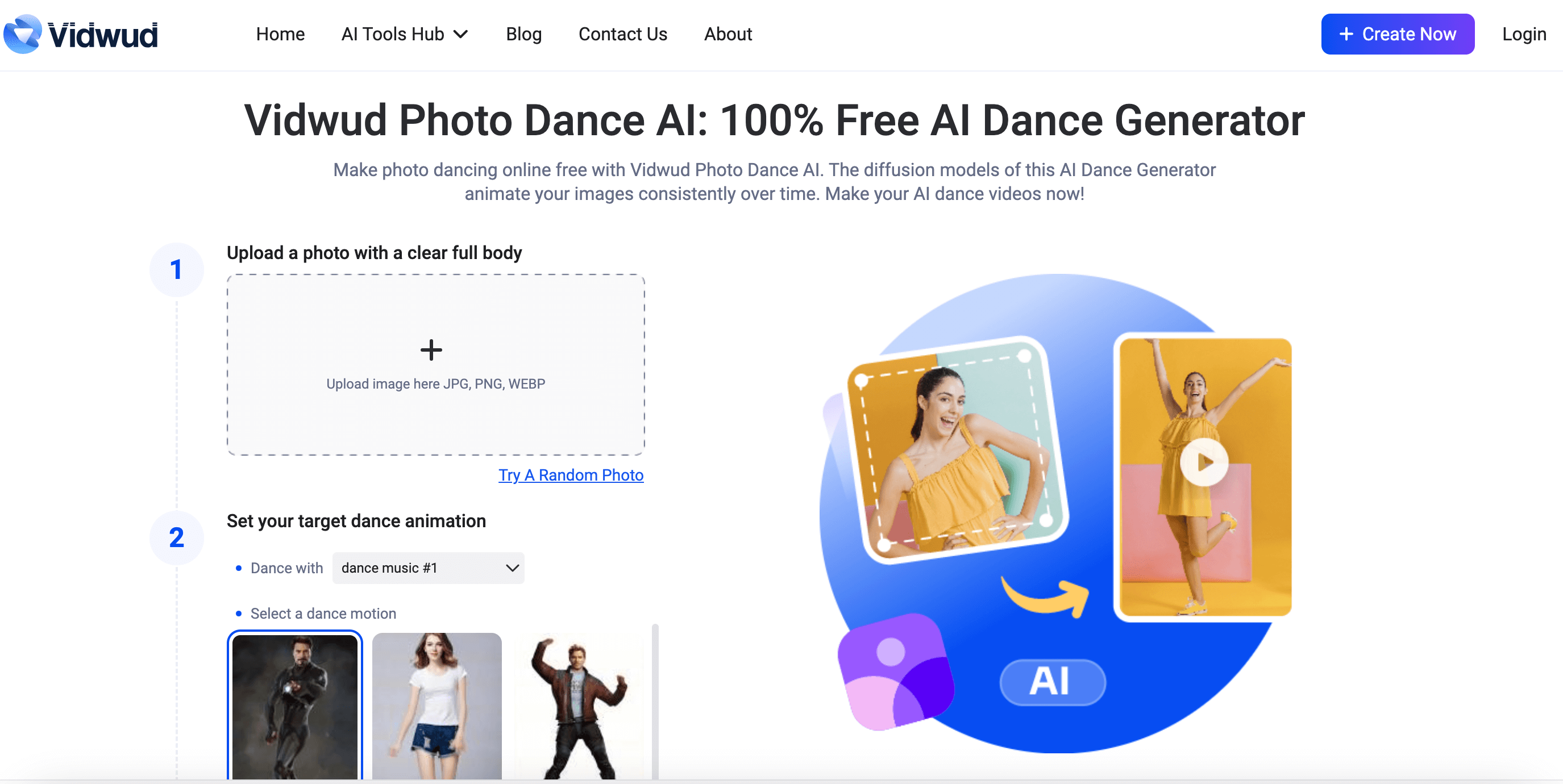 Vidwud Photo Dance AI